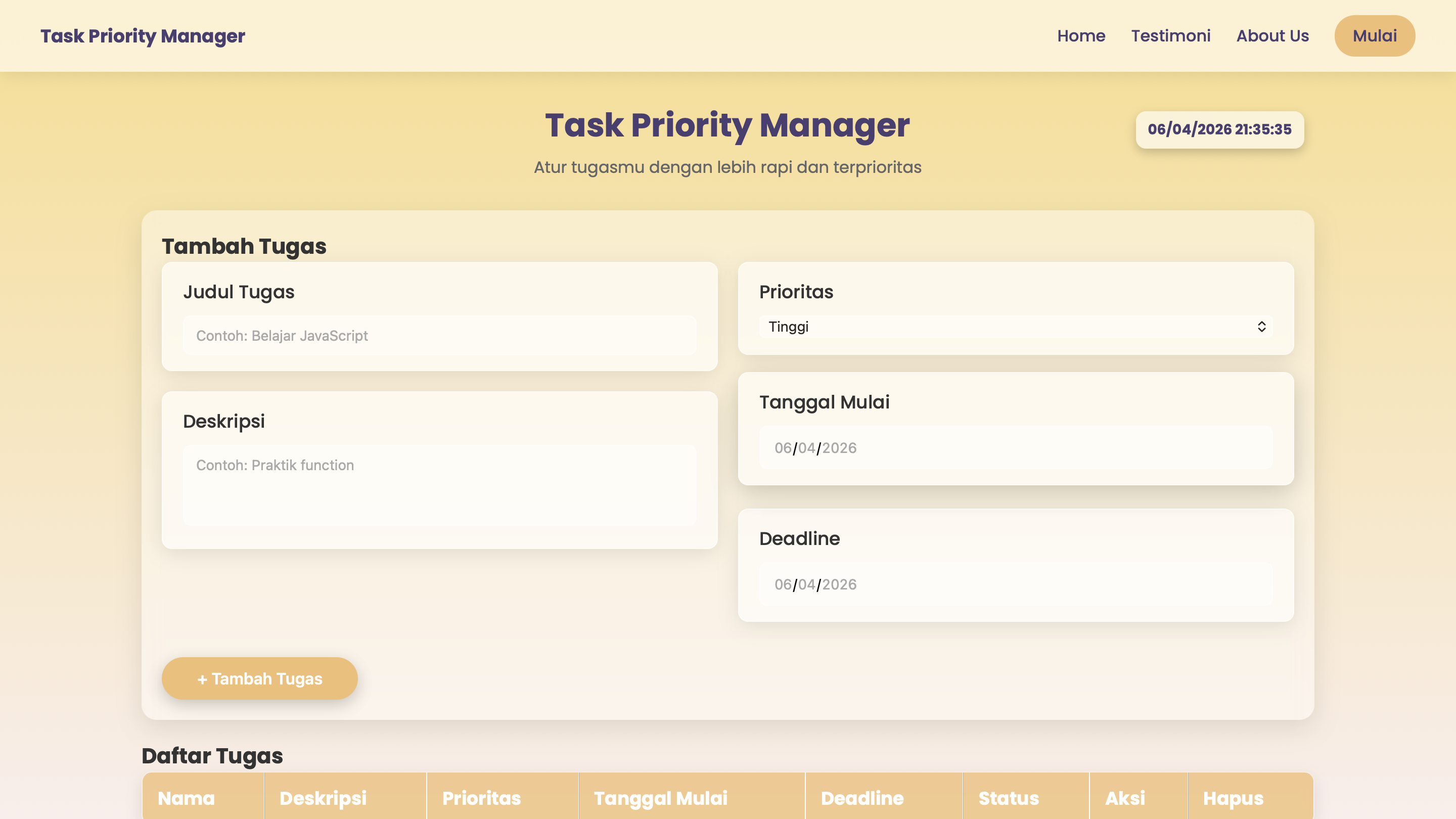 Task Priority Manager
